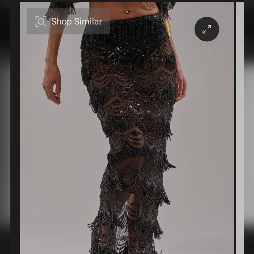 AKIRA STAR OF THE NIGHT MAXI SKIRT Size LL